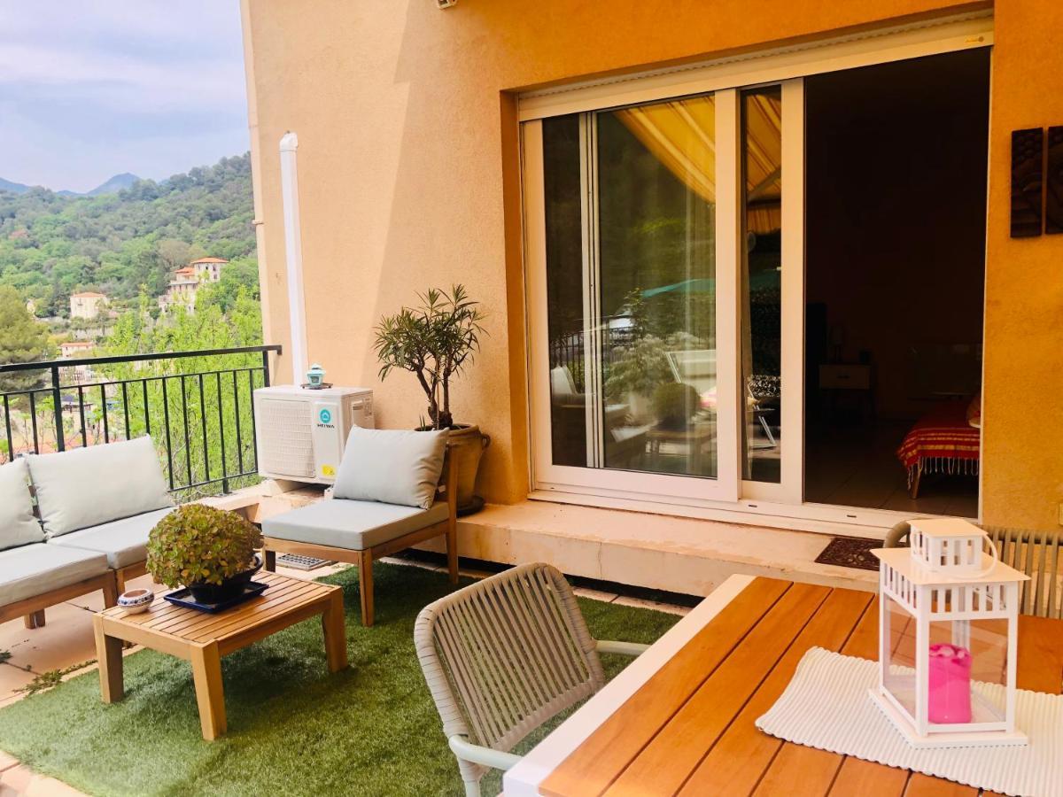 Mon Appart Avec Terrasse Et Piscine Roquebrune-Cap-Martin Ngoại thất bức ảnh